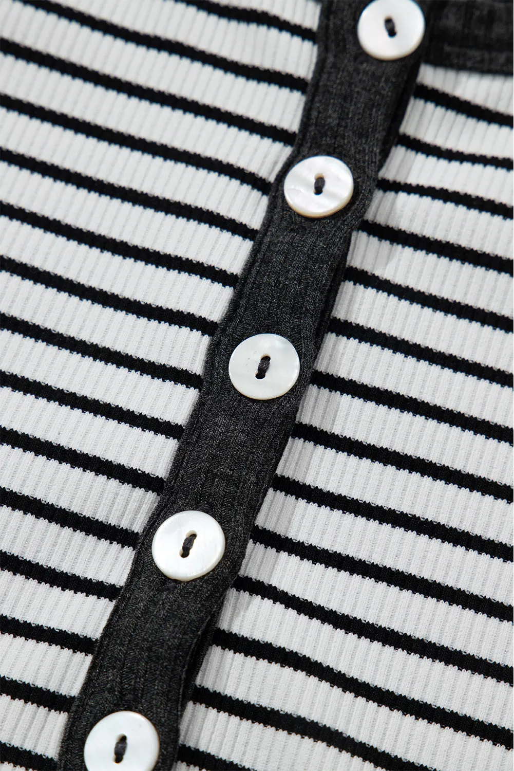 Ribbed Knit U Neck Tank Top