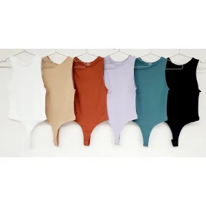 Ribbed Muscle Tank Bodysuit