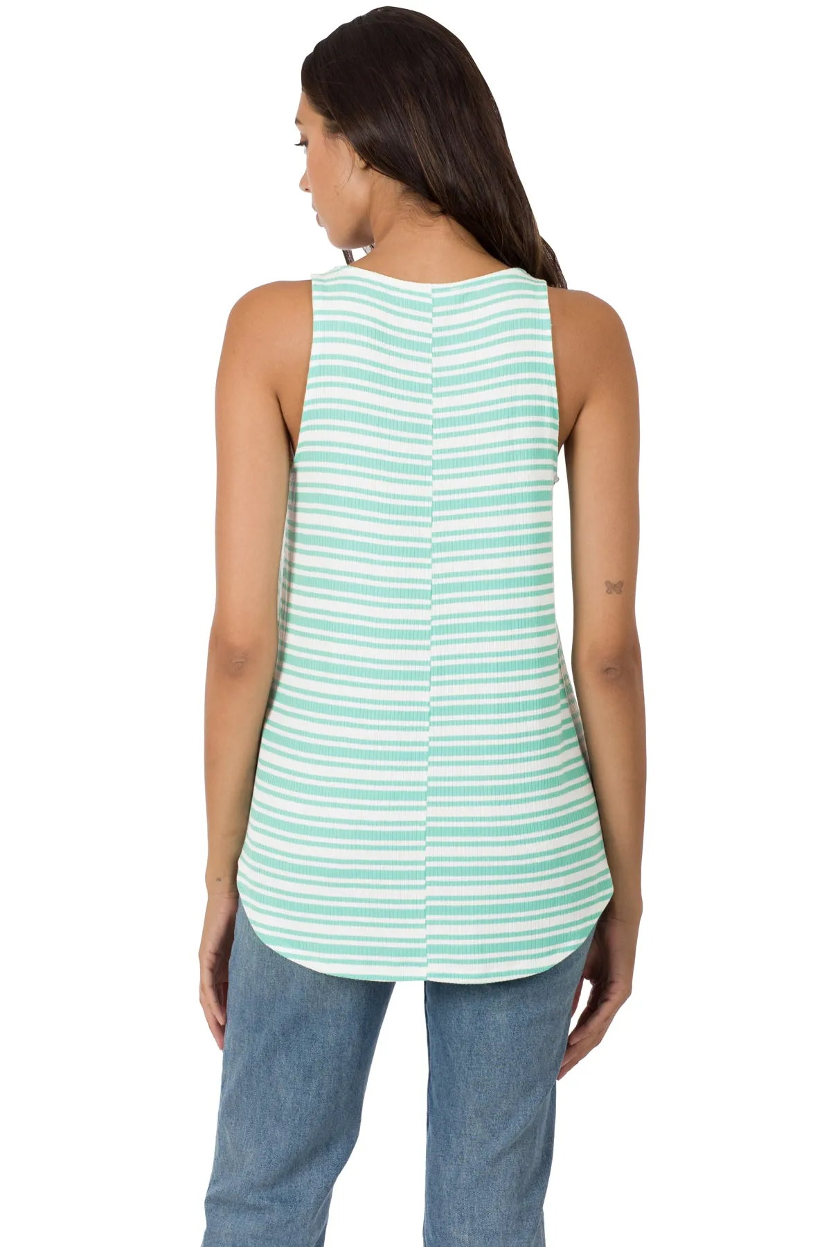 Ribbed Striped Tank
