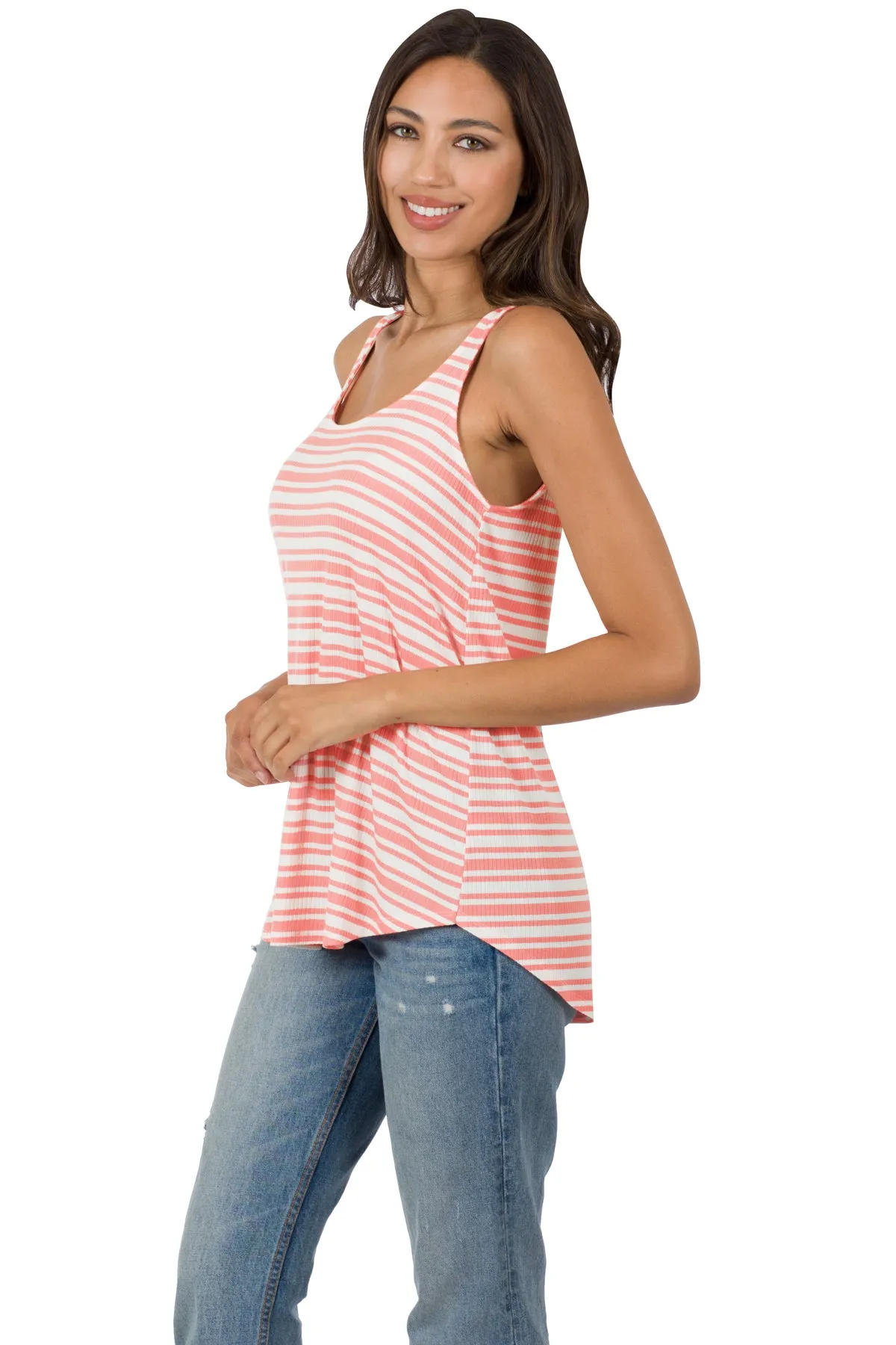 Ribbed Striped Tank