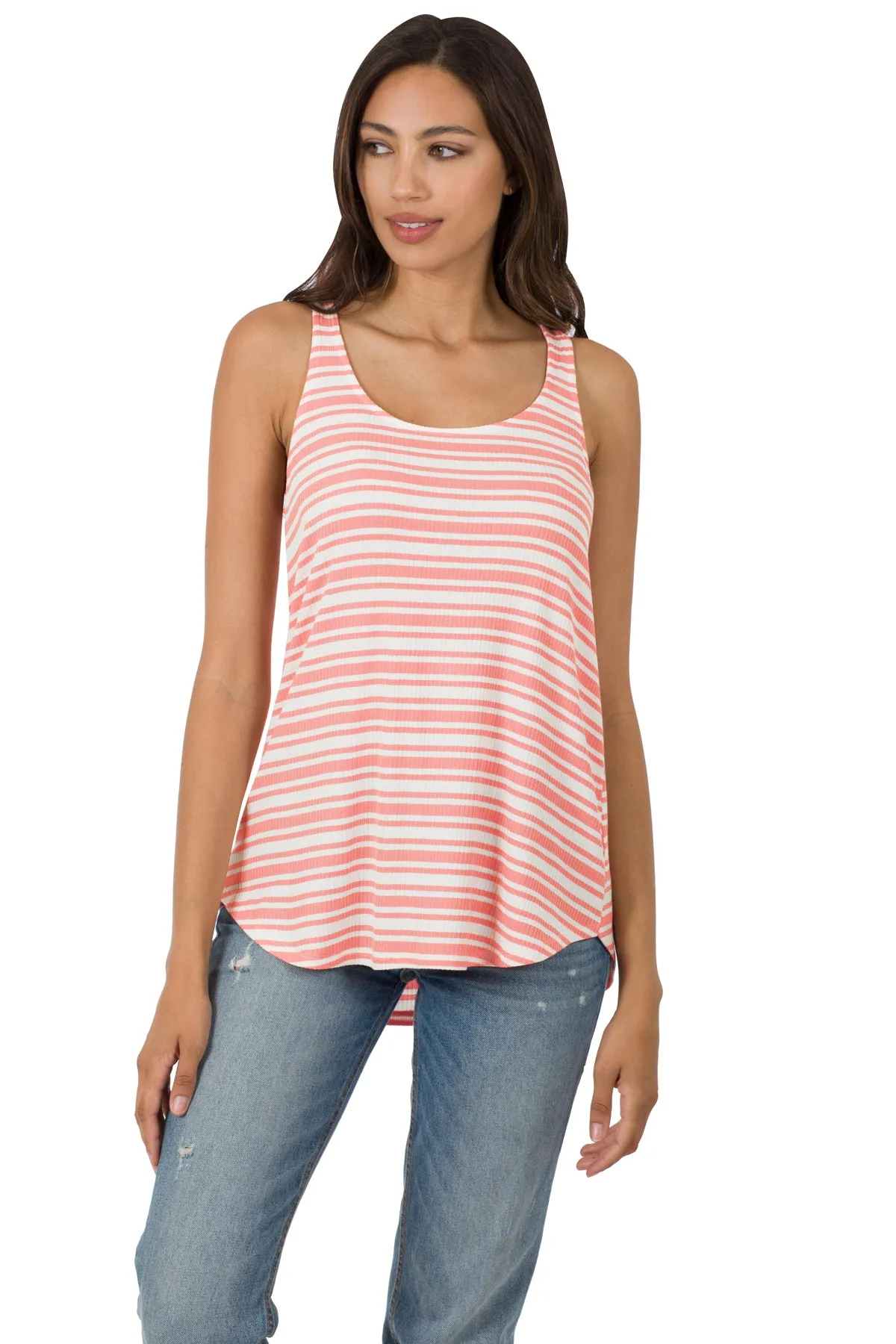Ribbed Striped Tank