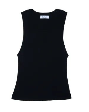 RLT RIBBED TANK - BLACK
