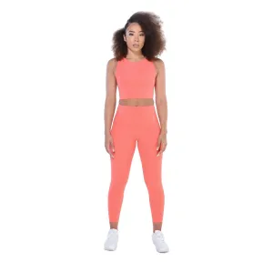 ROAM LOUD Yanta Workout Leggings | Orange M | Compression Leggings for Women | High Waisted Tummy Control Leggings with Pockets