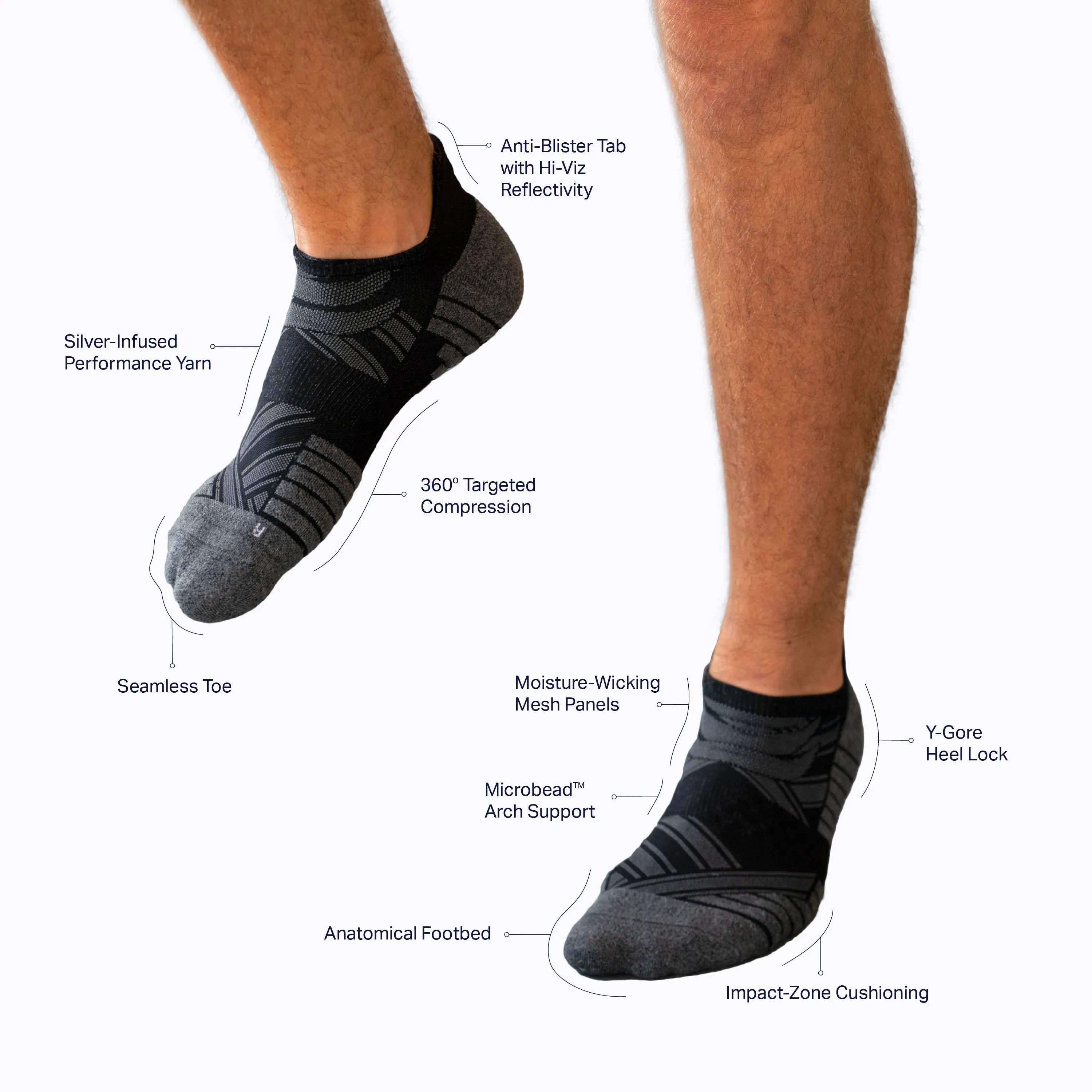 Running Ankle Compression Socks – 3 Pack