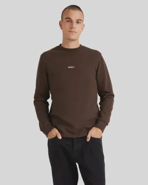 RVCA Union Waffle LS CHOCOLATE