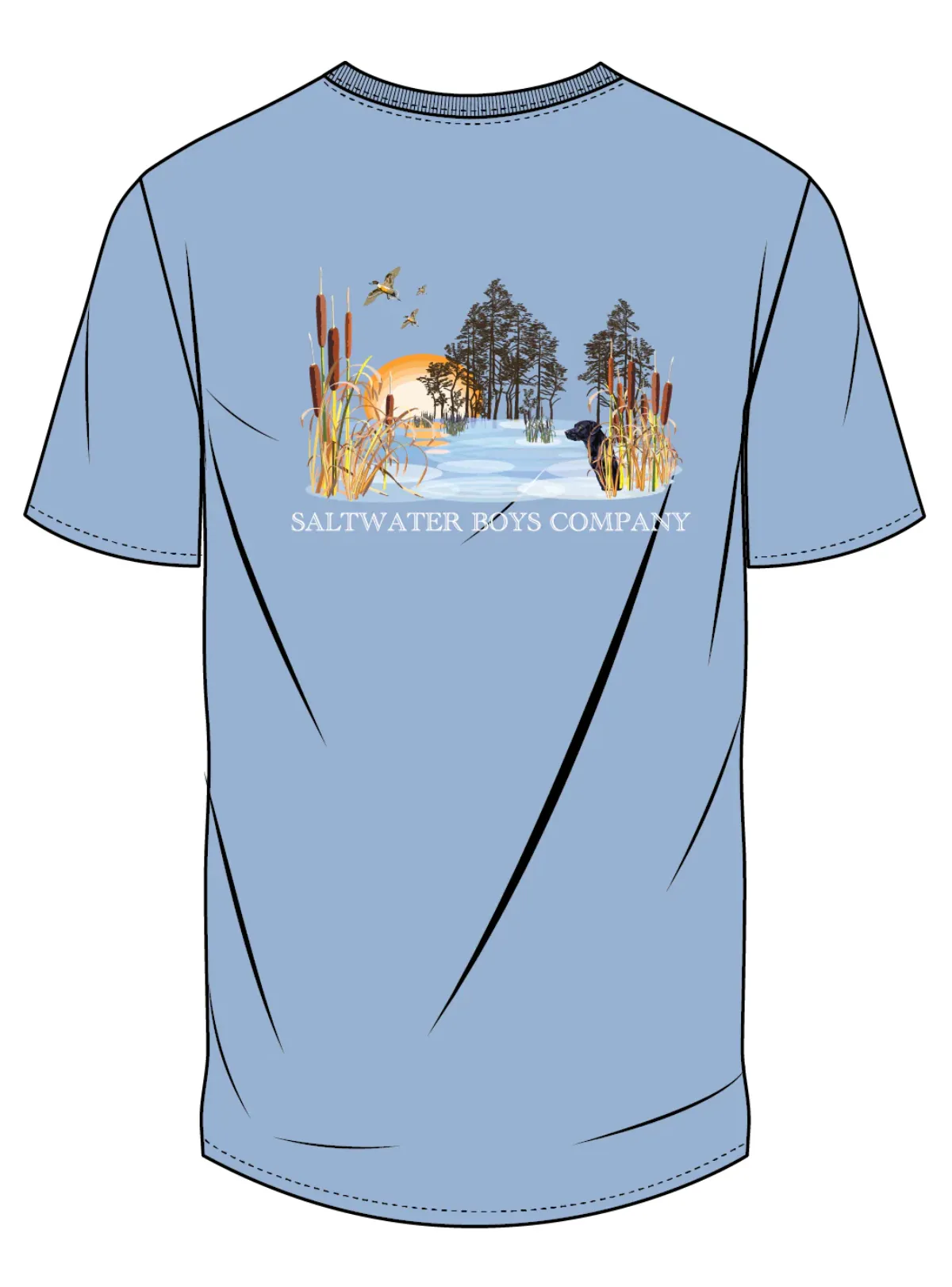 Saltwater Boys Company: Marsh Scene SS Graphic Tee