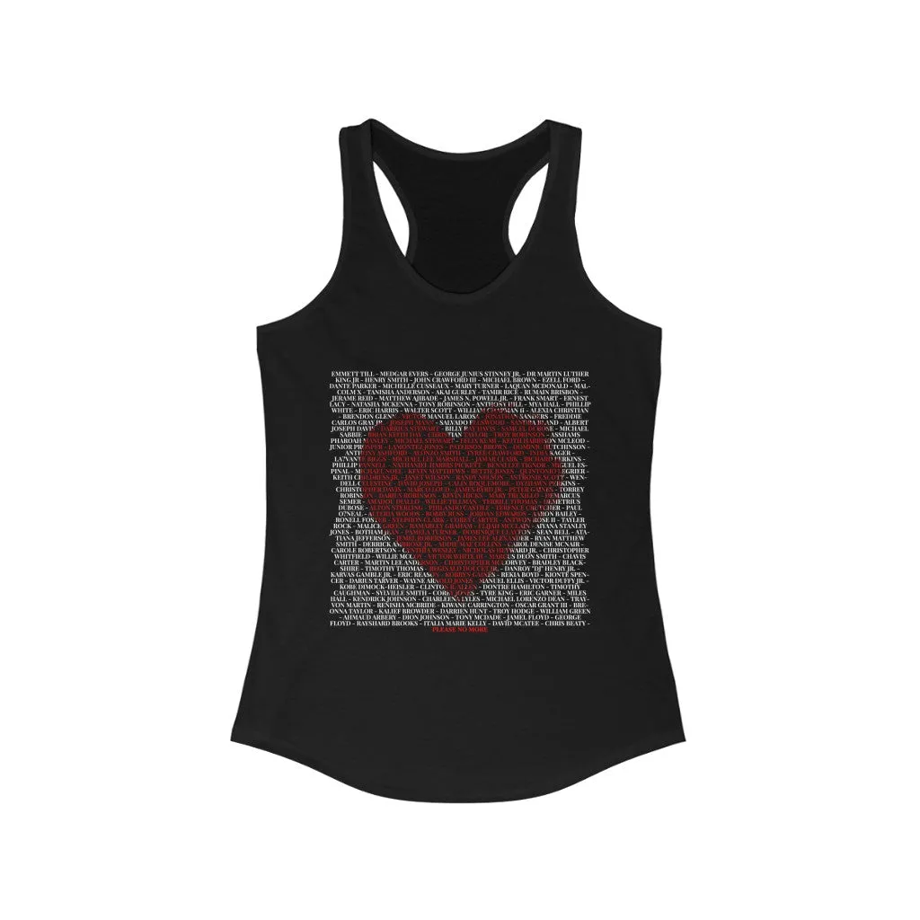 SAY THEIR NAMES IN LOVE© - Women's Ideal Racerback Tank