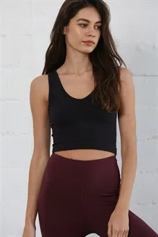 Seamless Ribbed Crop Tank