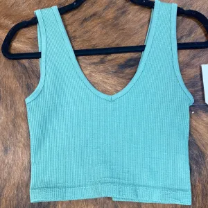 Seamless Ribbed Crop Tank