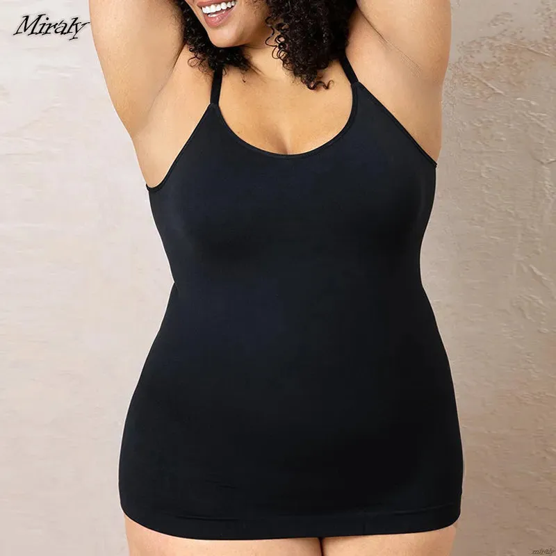 Seamless Shapewear Camisole for Women - Scoop Neck, Waist & Tummy Control, Bodyshaper Compression Top