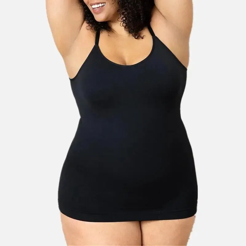 Seamless Shapewear Camisole for Women - Scoop Neck, Waist & Tummy Control, Bodyshaper Compression Top