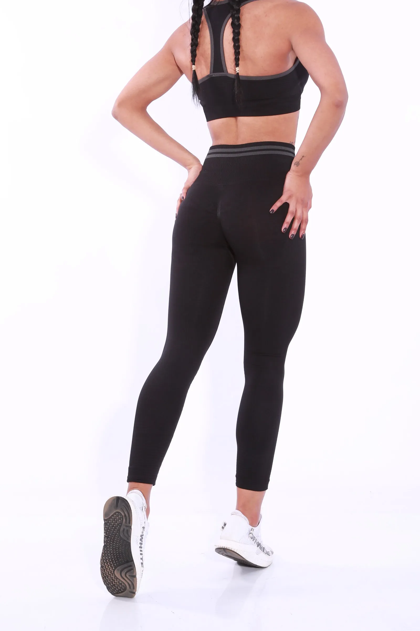 Shapewear Gymbunny Seamless Scrunch leggings -Black