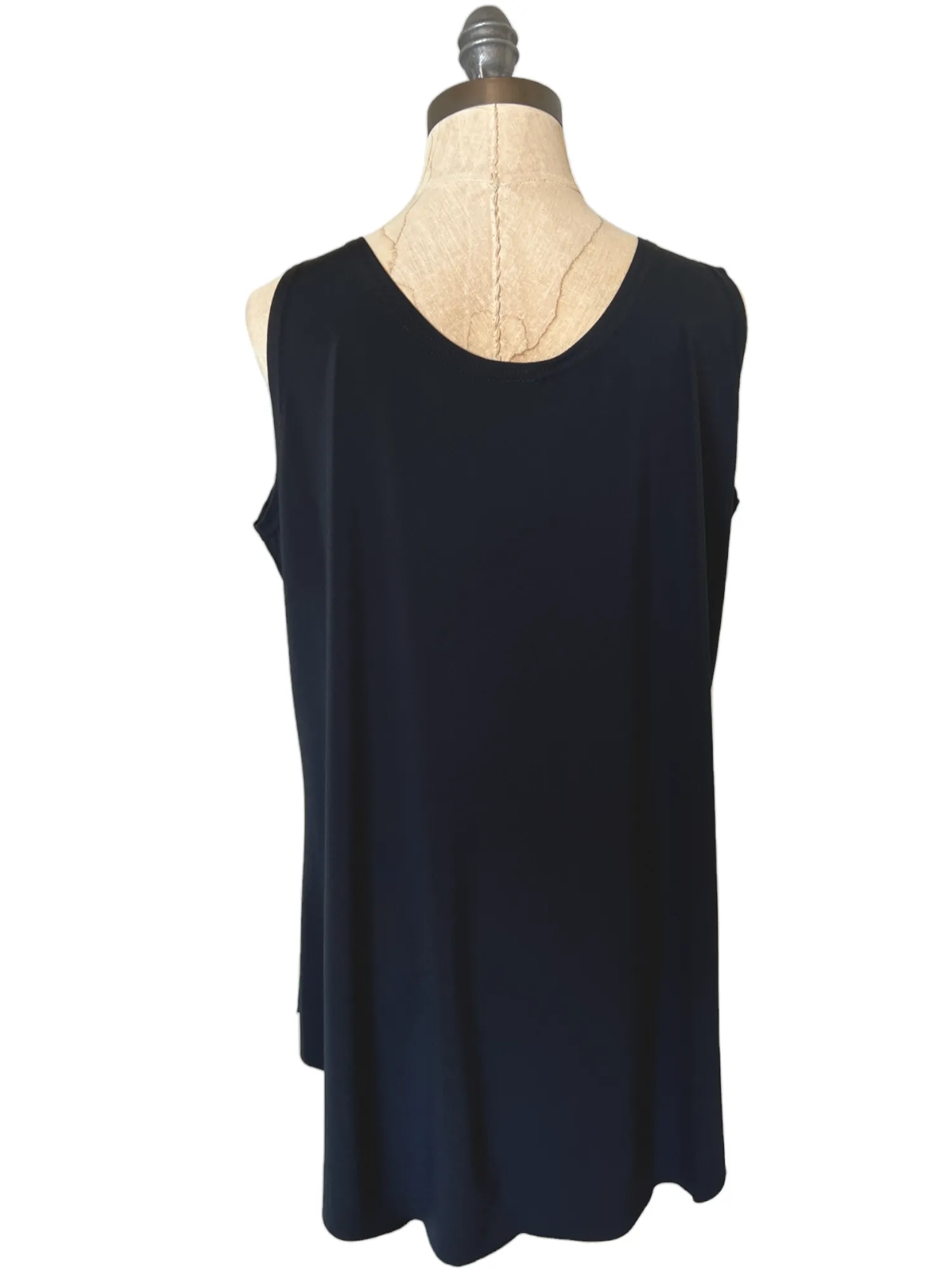 Shirtail Tank in Black