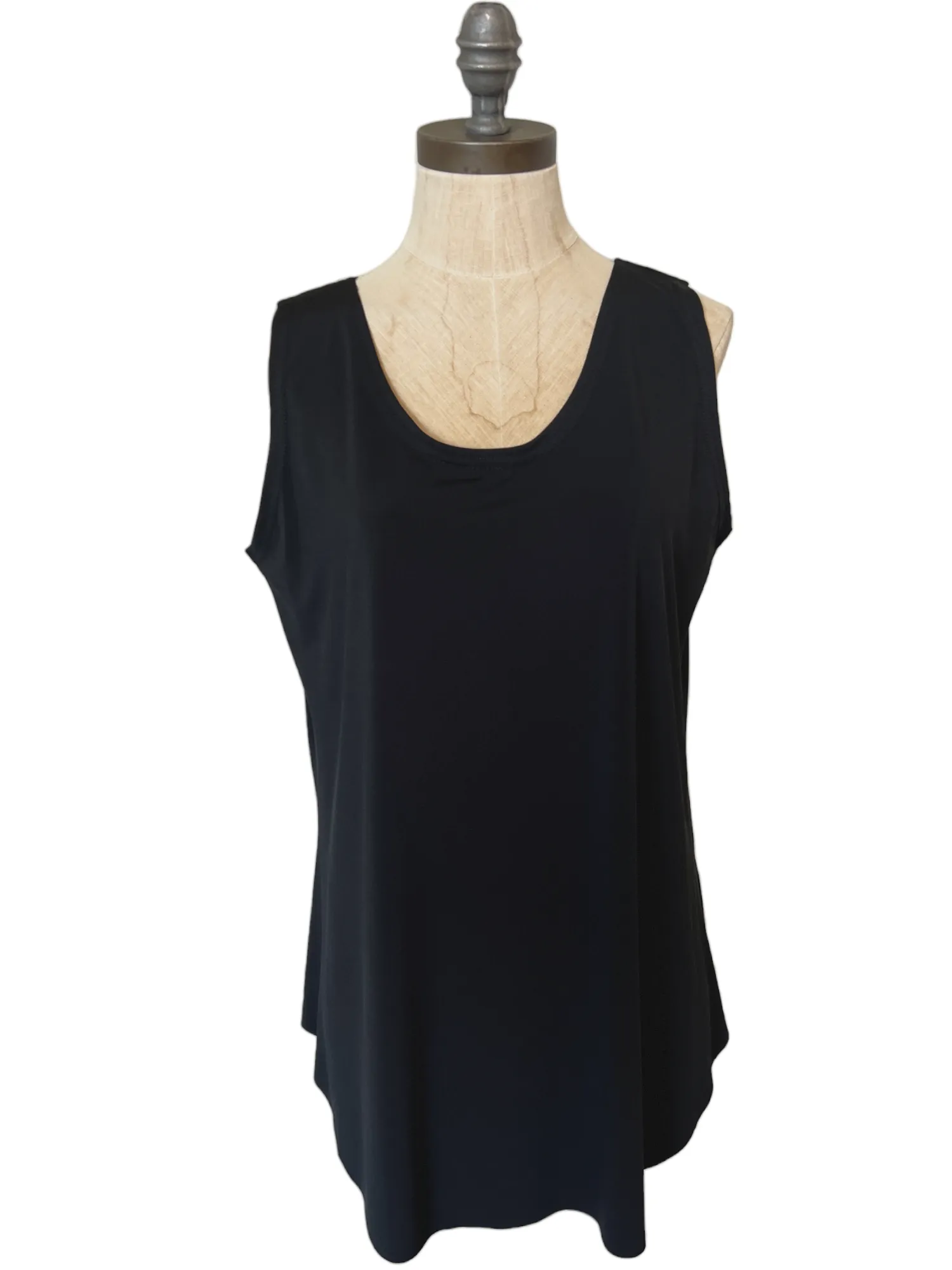 Shirtail Tank in Black