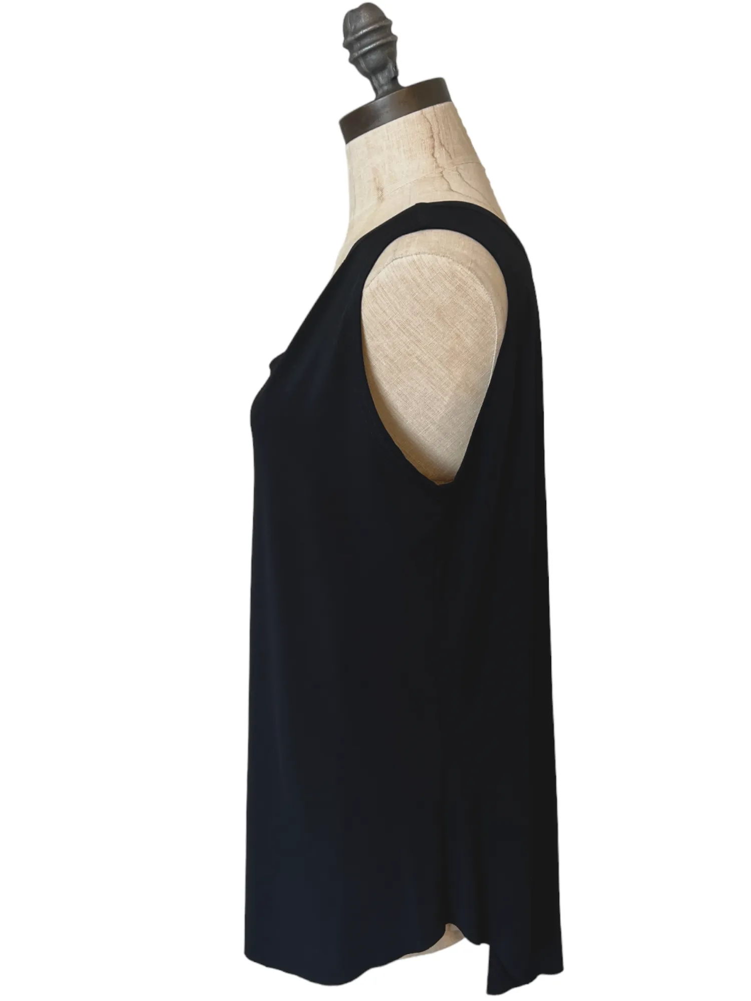 Shirtail Tank in Black