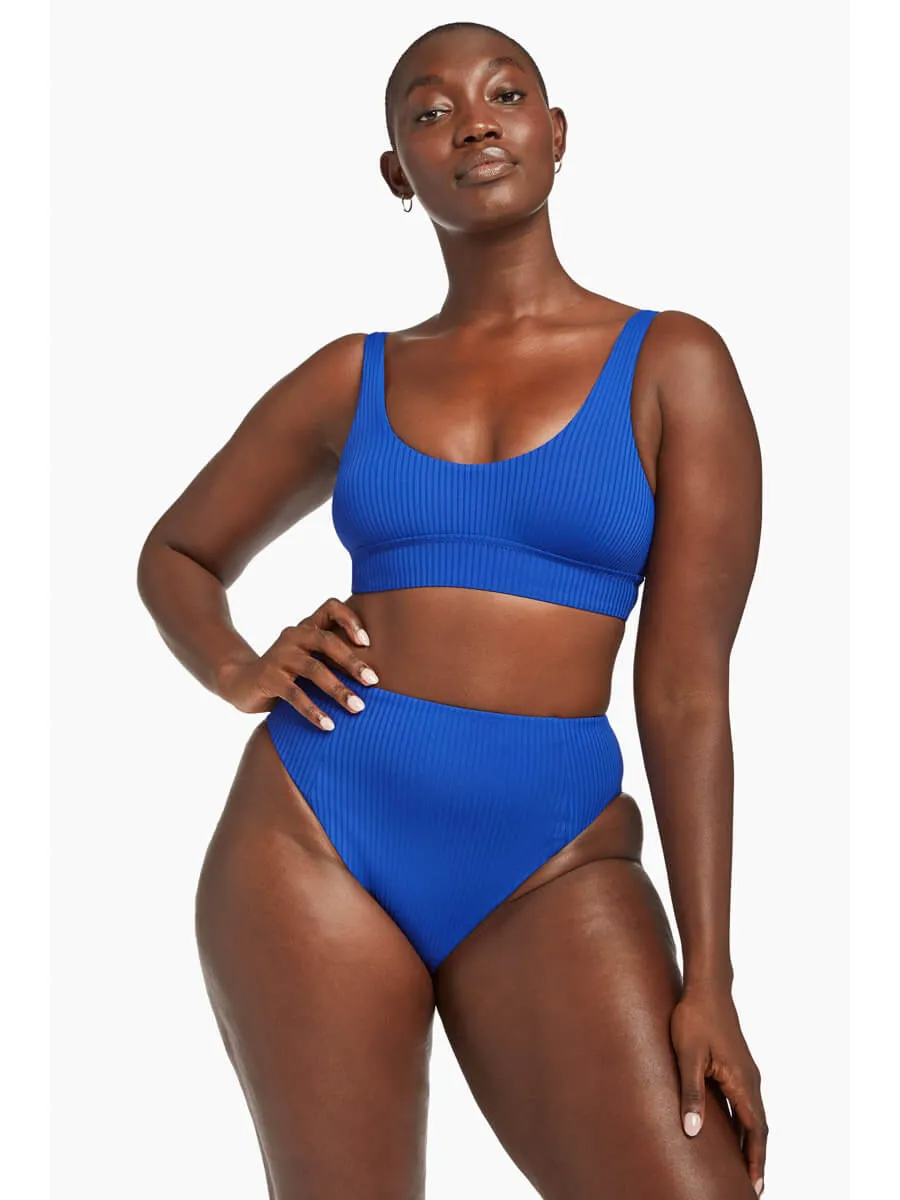 Sienna High Waist In Lagoon EcoRib