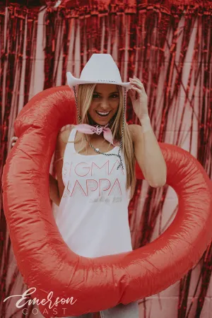 Sigma Kappa Falling In Love Retro Bid Day Tank