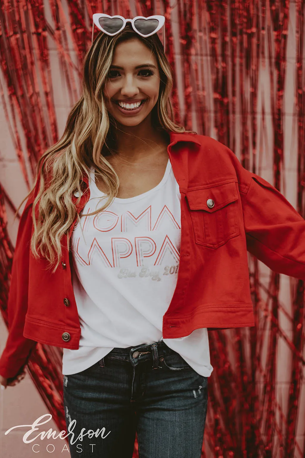 Sigma Kappa Falling In Love Retro Bid Day Tank