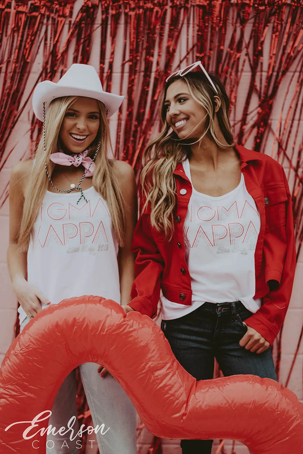 Sigma Kappa Falling In Love Retro Bid Day Tank