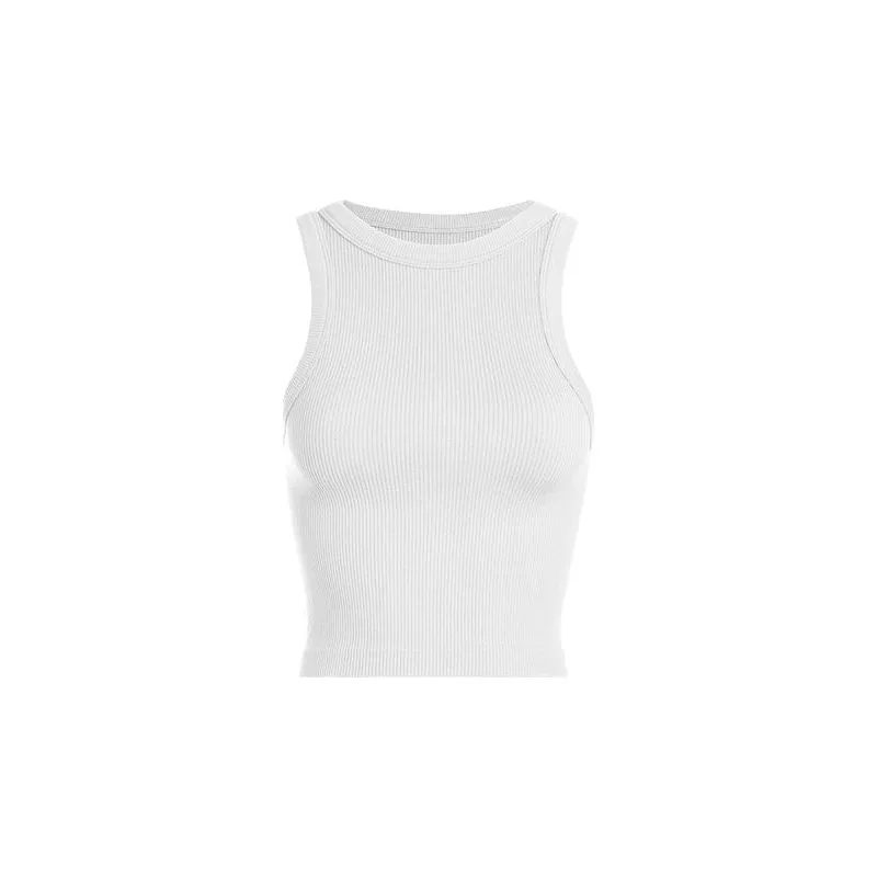 Sleeveless Ribbed Basic Tank