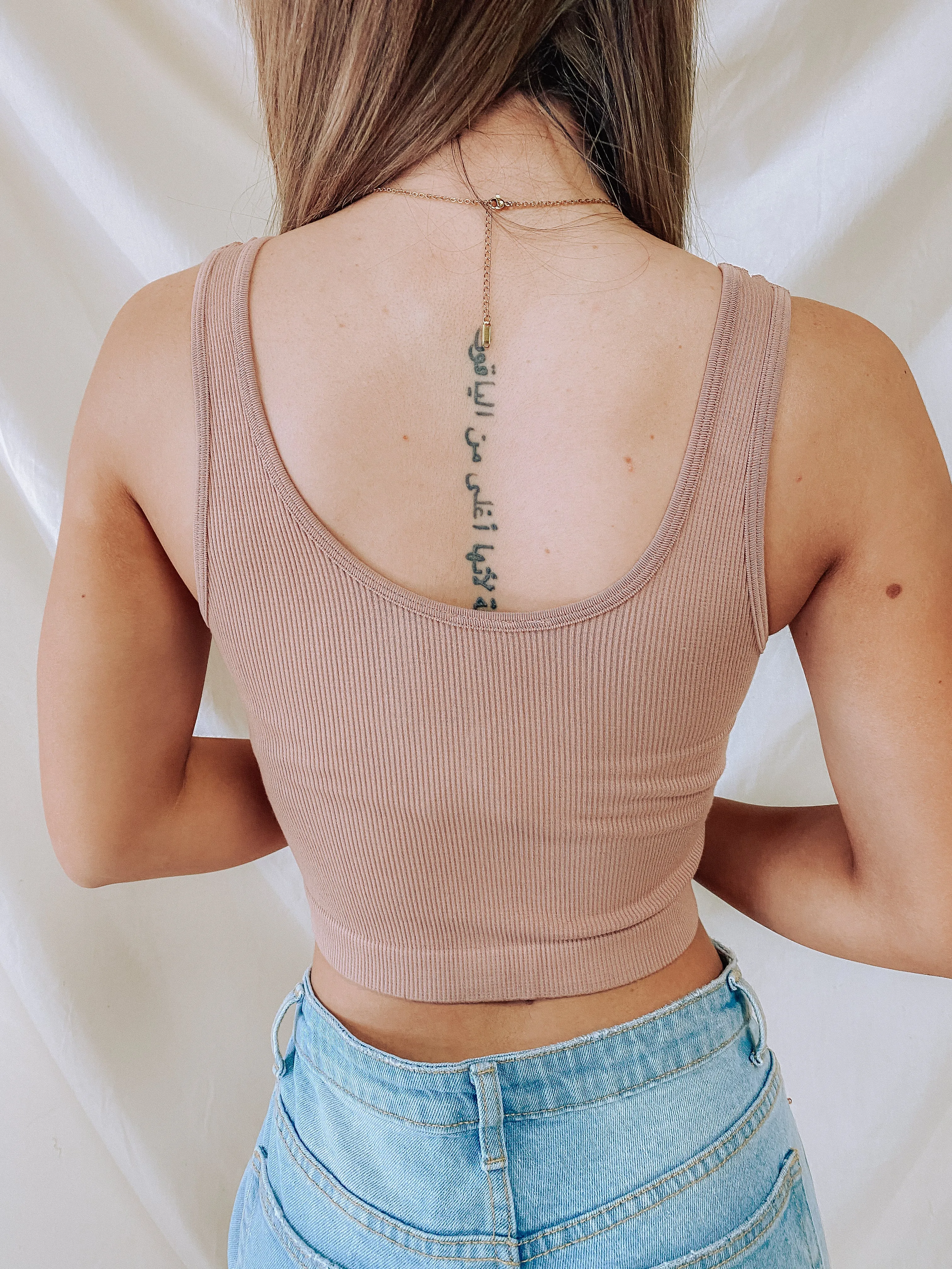 So Into You Crop Tank (Dusty Rose)