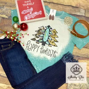 Southwest Christmas Tee - bleached