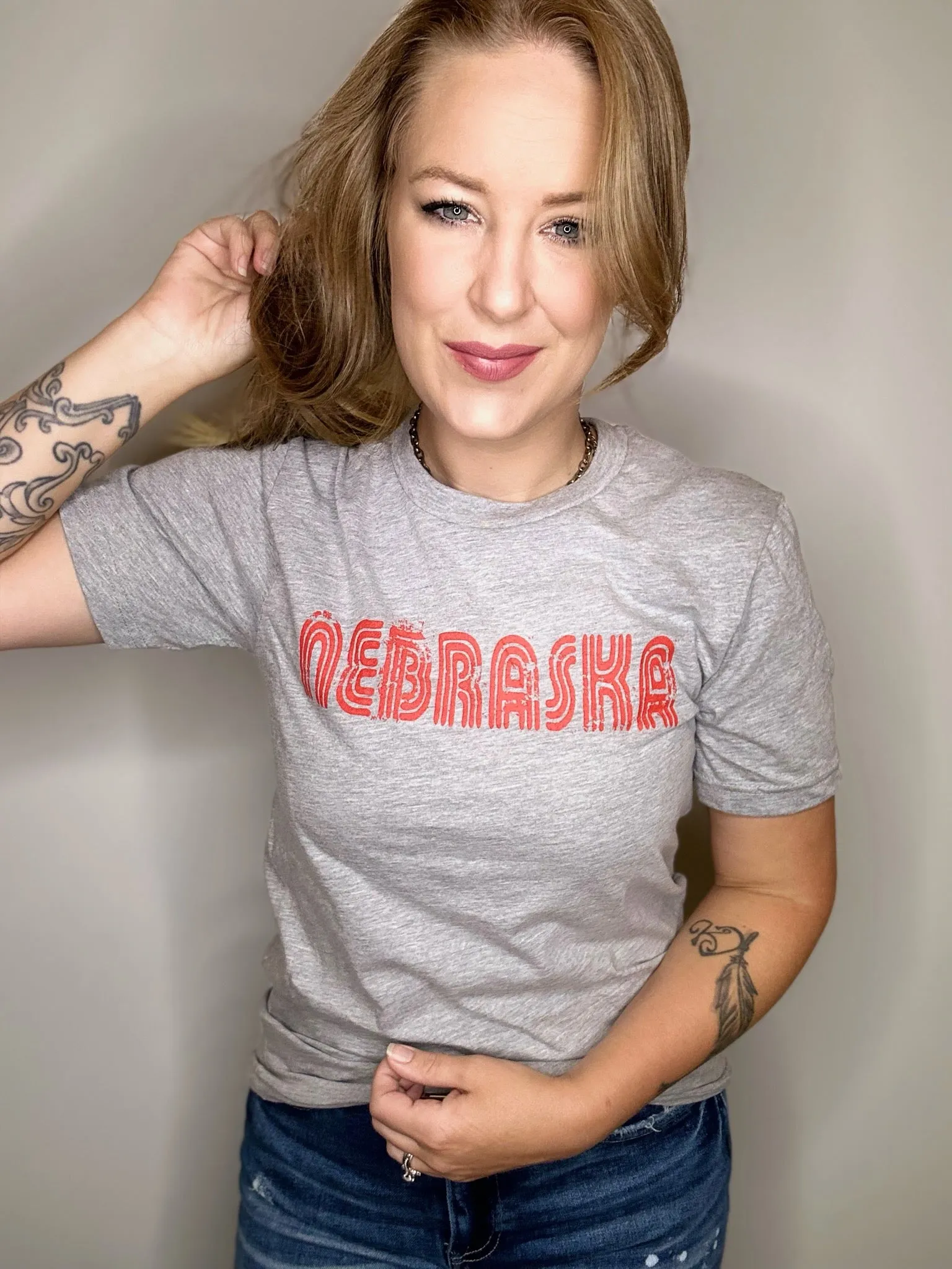 State Lines Grey Graphic Tee