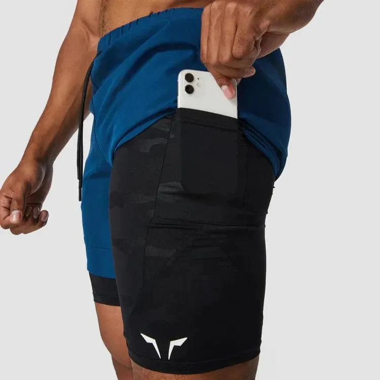 Stuttbuxur Limitless 2 in 1 - Bláar