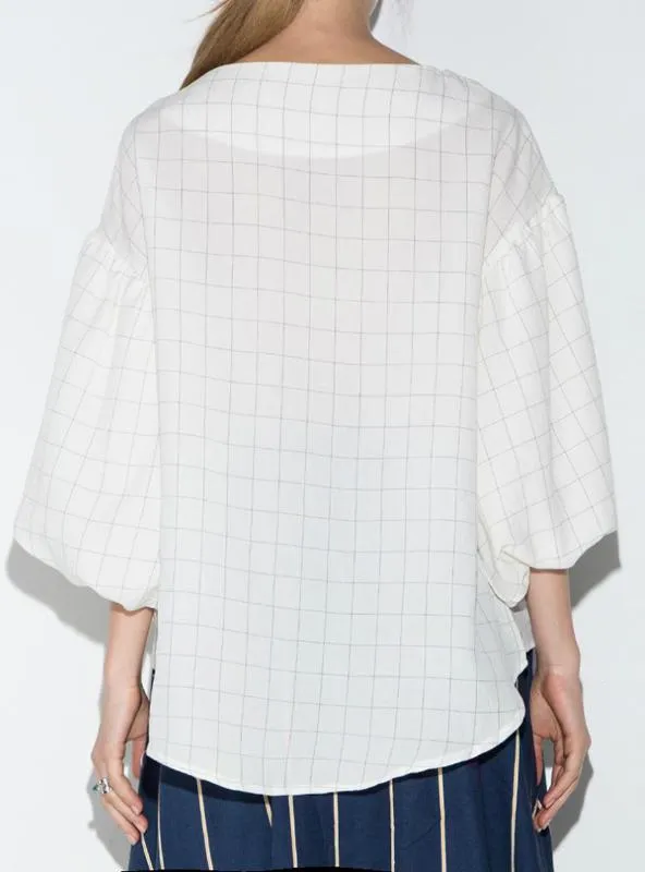 SWEET LOOSE O-NECK BLOUSES SHIRTS