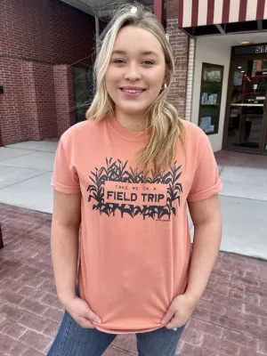 Take Me On A Field Trip Short Slv Graphic Tee