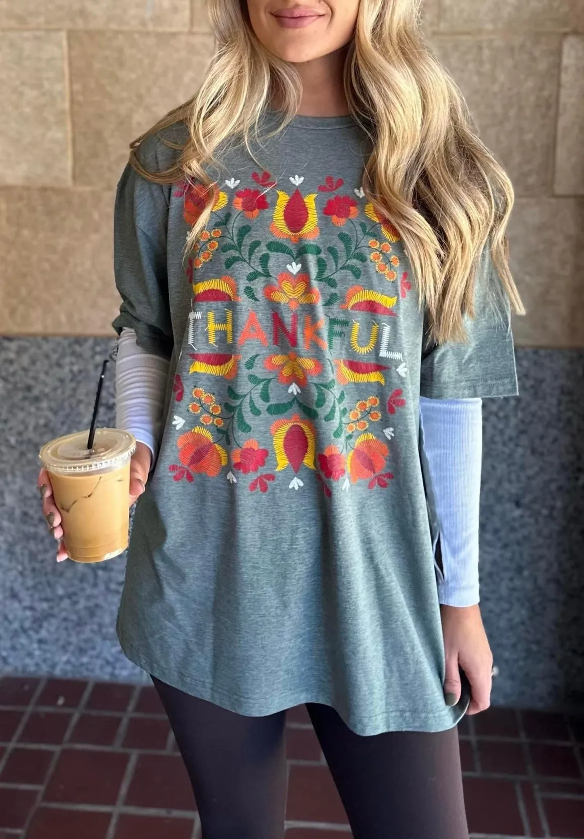 Thankful for Fall Colors Short Sleeve Graphic Tee *FINAL SALE*