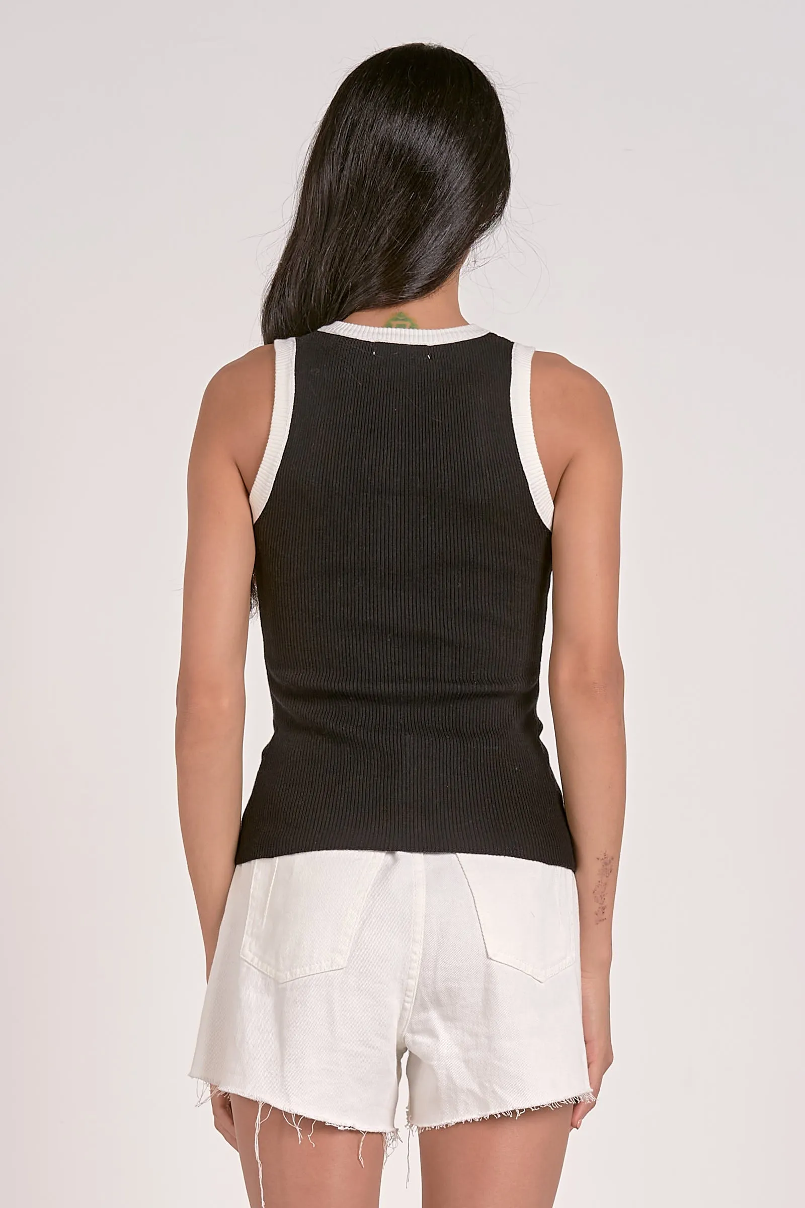 The Alexa Contrast Trim Basic Tank
