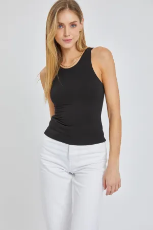 The Best of Me Basic Round Neck Tank in Black