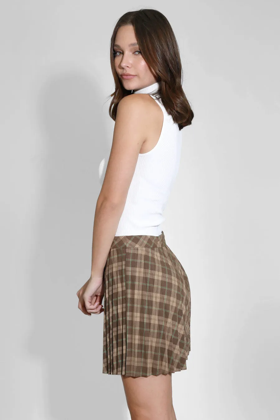 The Marcie Ribbed Mock Neck Tank
