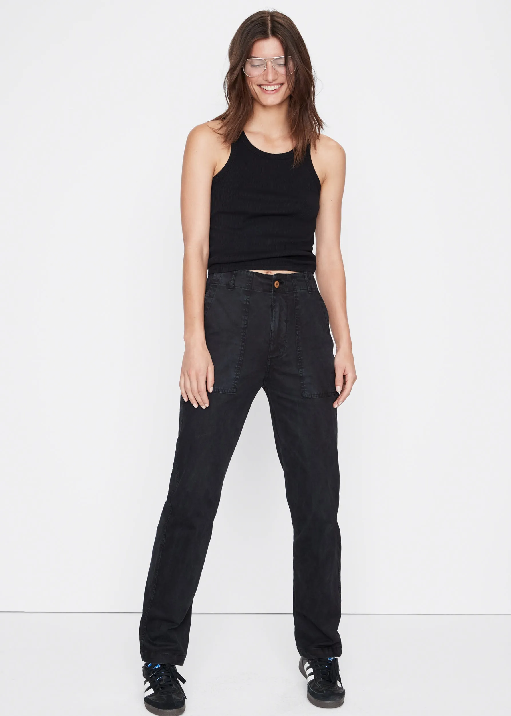 The Ribbed Lenny - Black