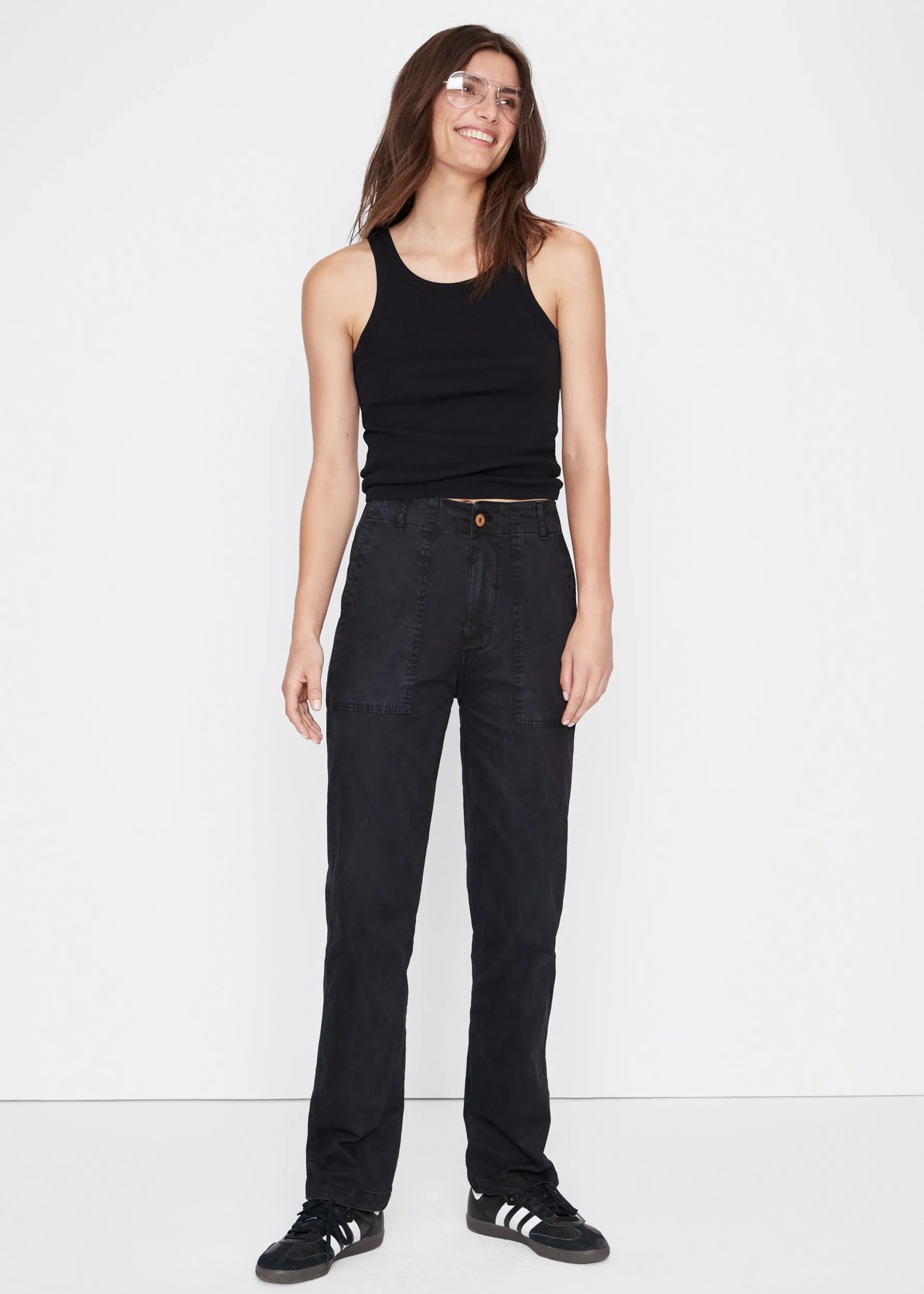 The Ribbed Lenny - Black