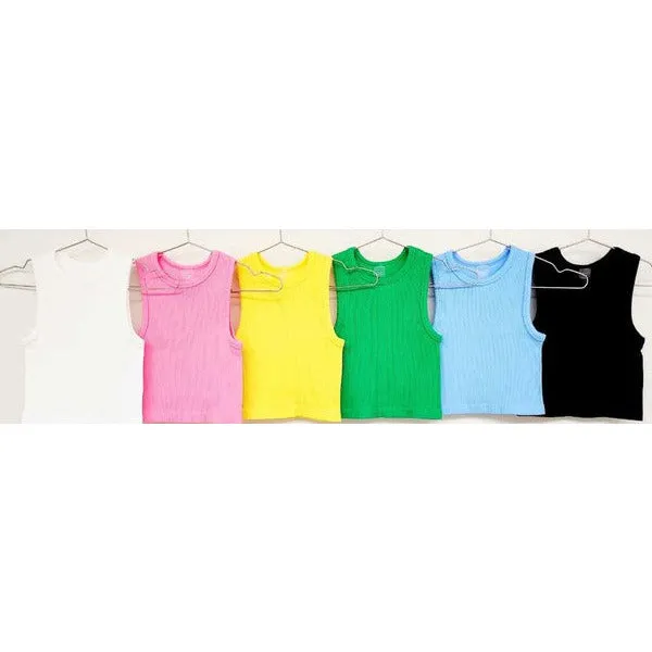 Thick Ribbed Cropped Tank