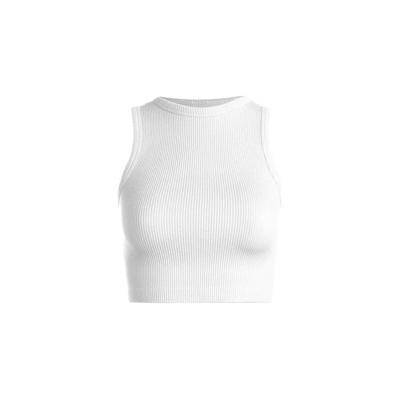 Thick Ribbed Cropped Tank