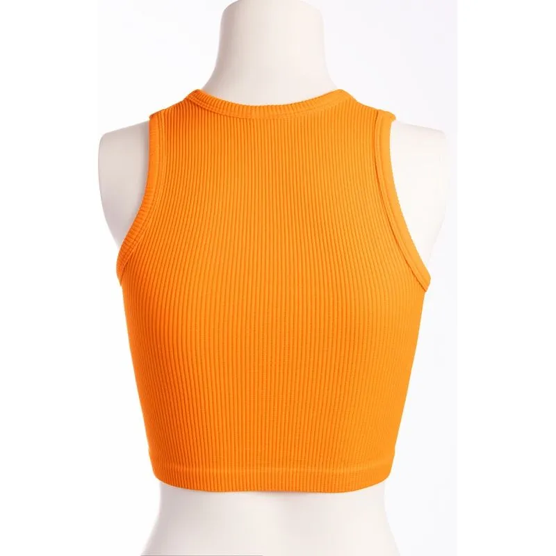 Thick Ribbed Cropped Tank