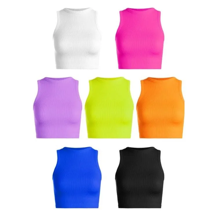 Thick Ribbed Cropped Tank