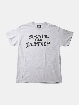 Thrasher Skate & Destroy T-Shirt - Grey
