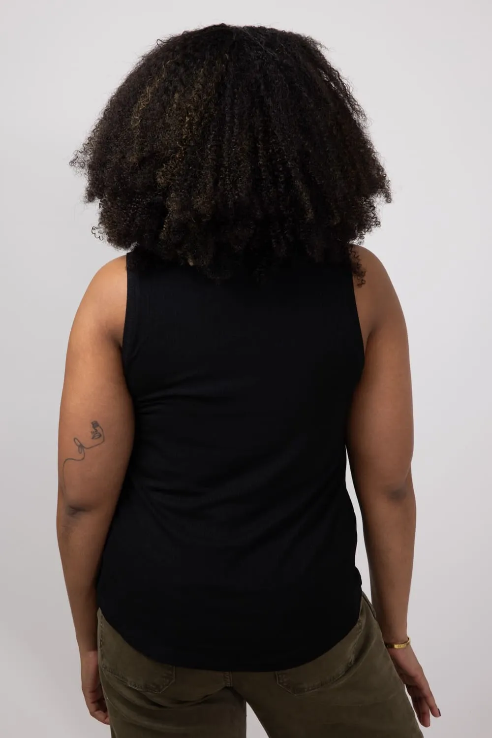Thread & Supply Euclid Tank Top for Women in Black | T1562RSTS-BLACK