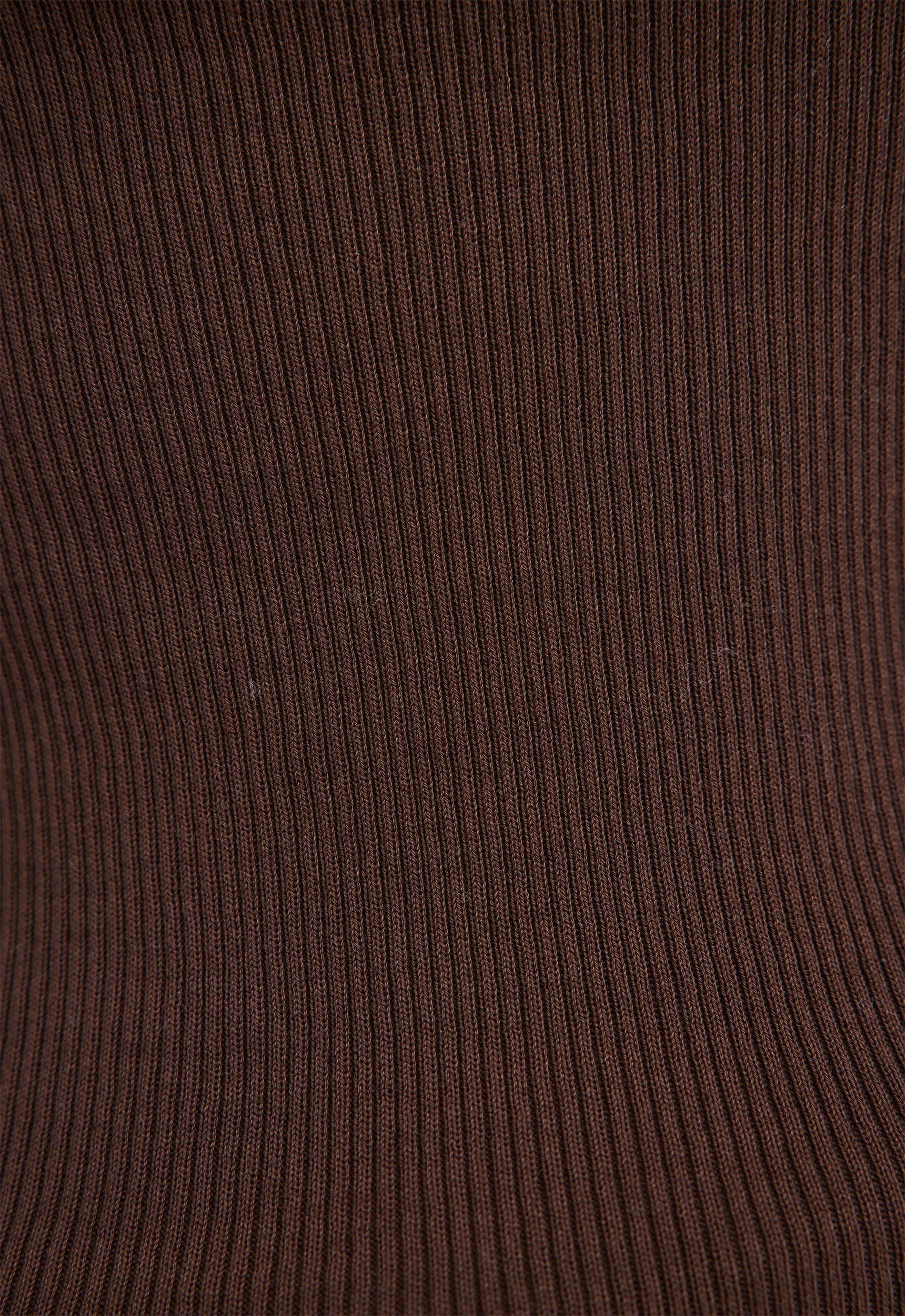 Toba Ribbed Cotton Tank - Dark Bronzer