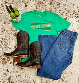 Tony Lama Bright Green Graphic
