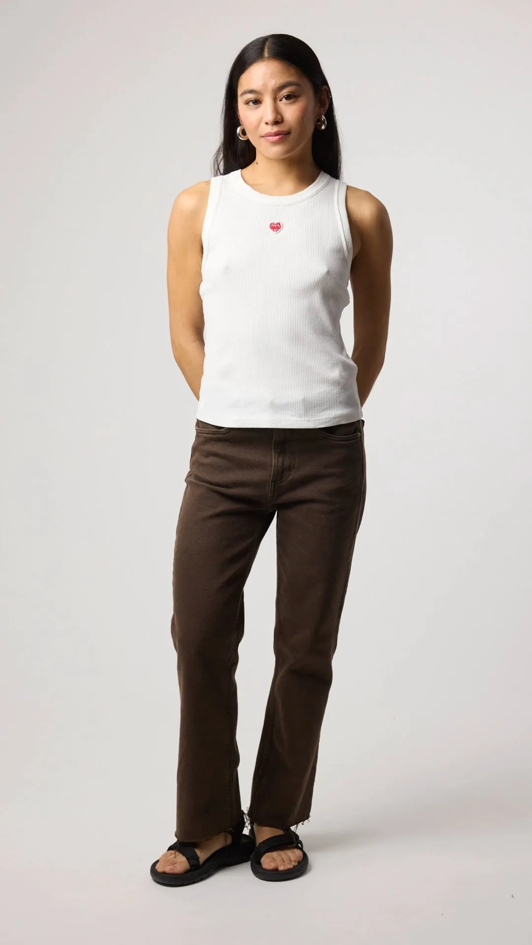 TOP TANK MUJER HEART BLANCO