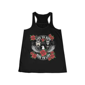 Tribute T - Women's Flowy Racerback Tank - Sunshine Family