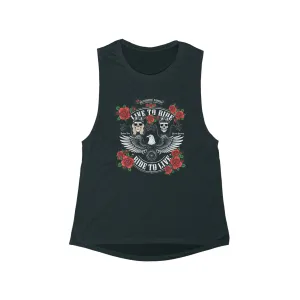 Tribute T - Women's Flowy Scoop Muscle Tank