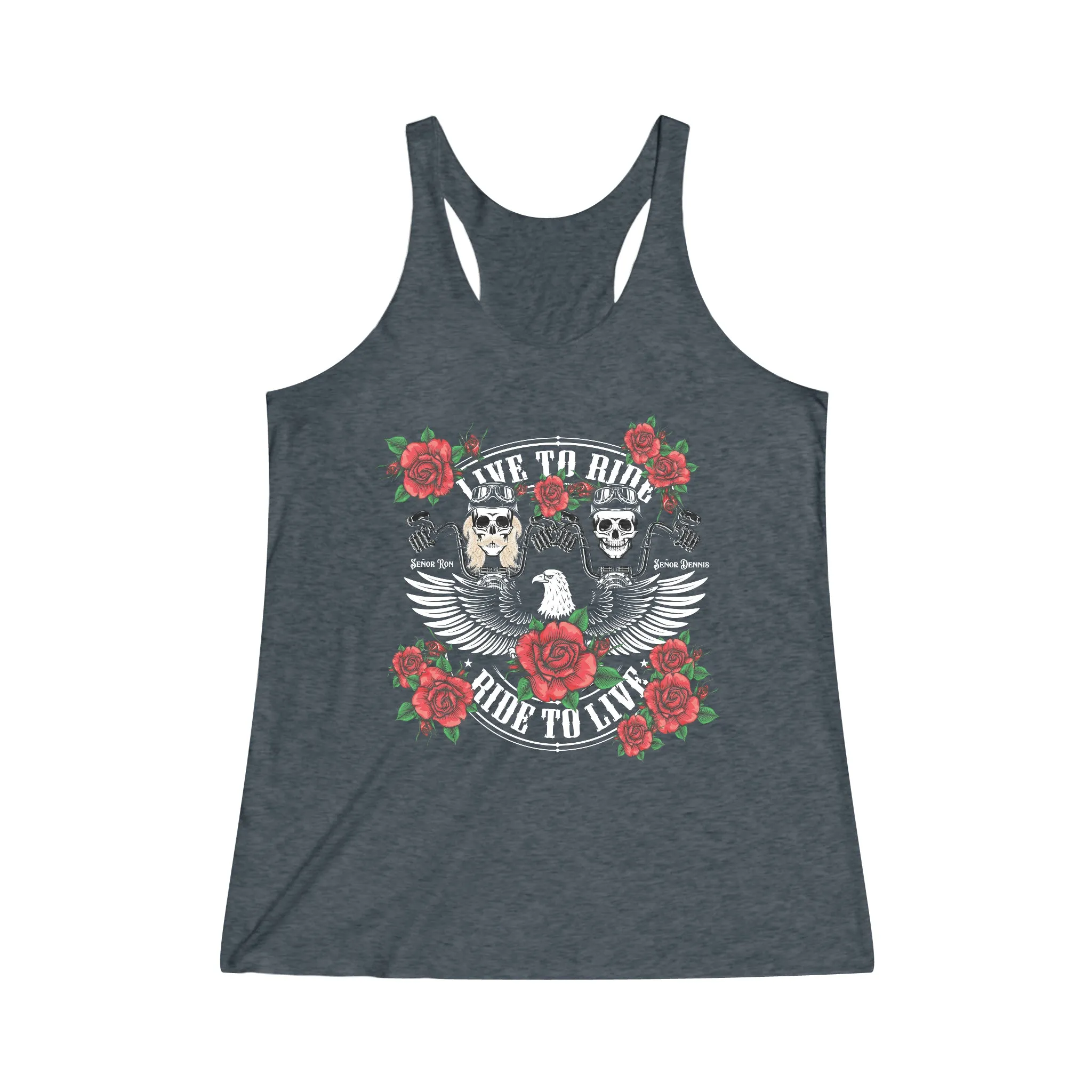 Tribute T - Women's Tri-Blend Racerback Tank - Sunshine Family
