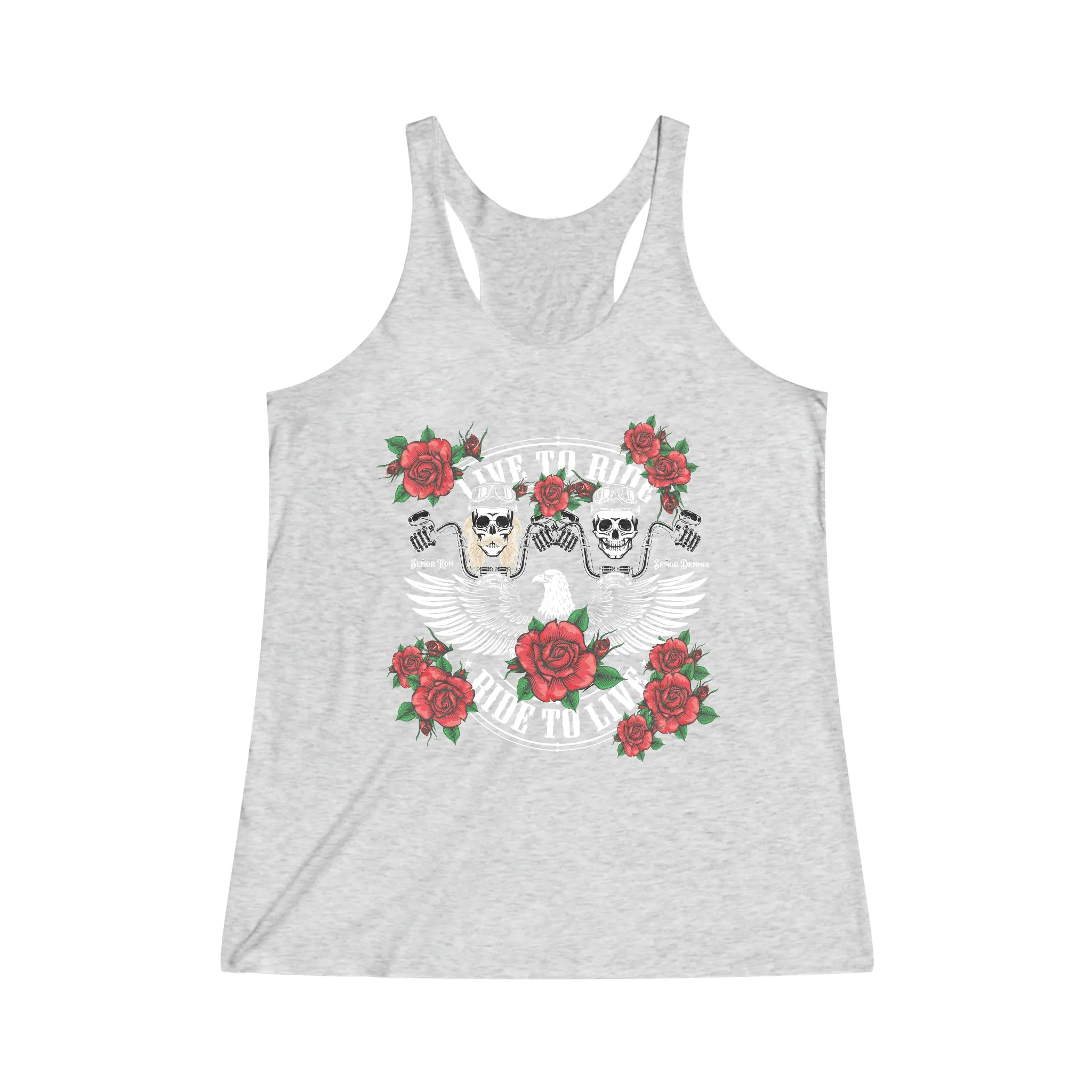 Tribute T - Women's Tri-Blend Racerback Tank - Sunshine Family