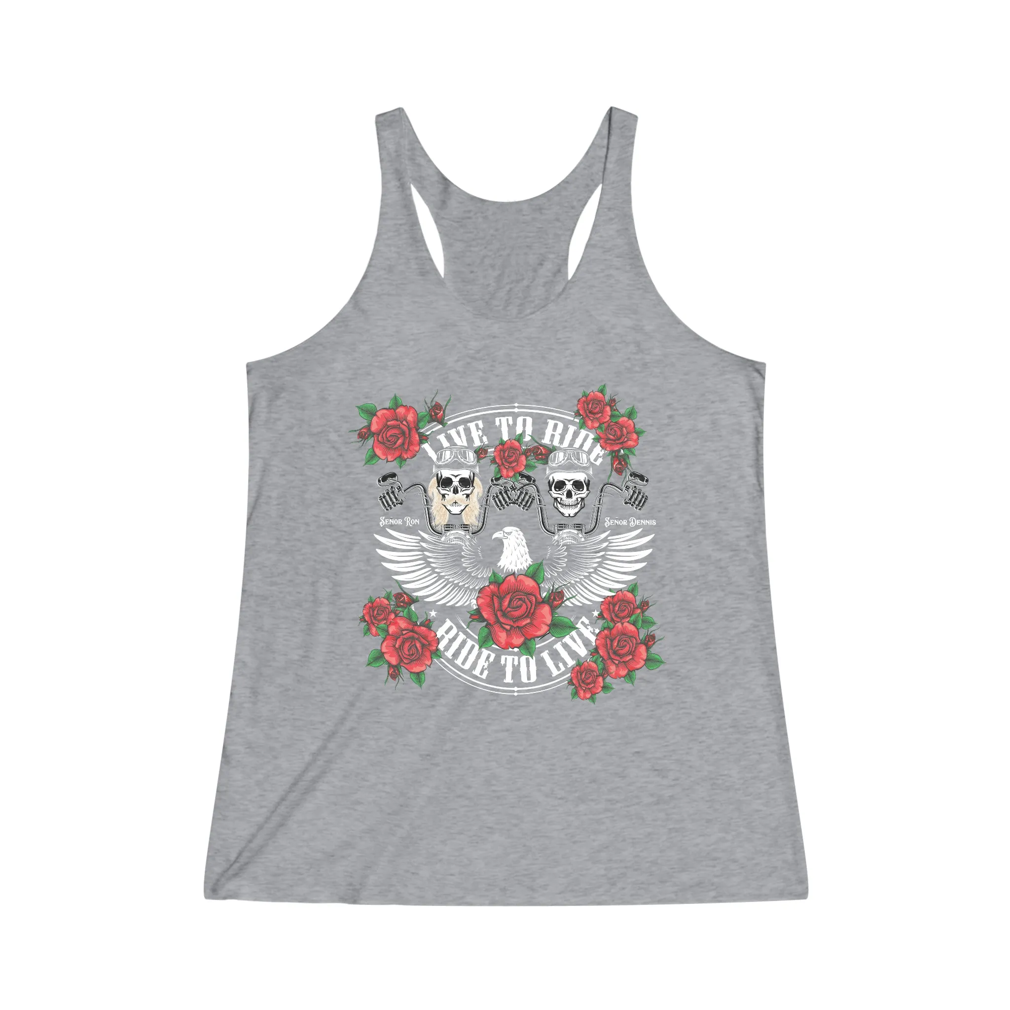 Tribute T - Women's Tri-Blend Racerback Tank - Sunshine Family